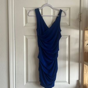 Electric blue tight dress